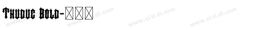 Thuduc Bold字体转换